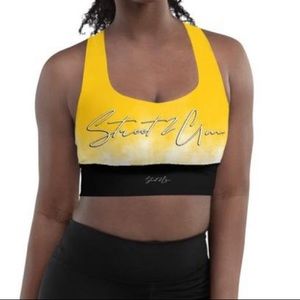 NWOT Yellow Ombré Sports Bra